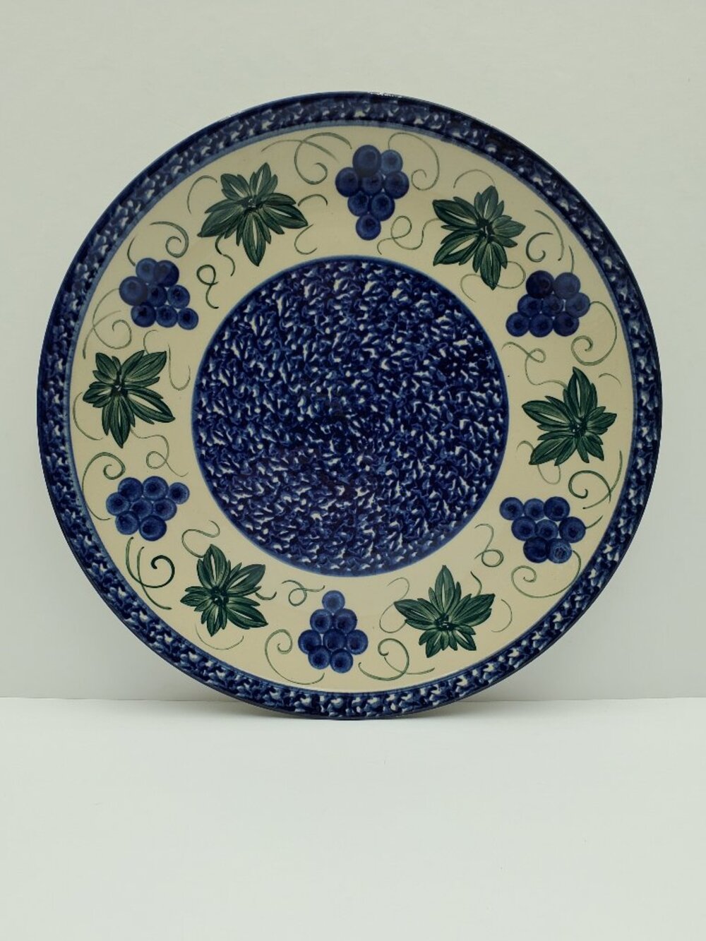 Karl Louis Lehmann Dinner Plate German Display Plate KLL Grapes Serving Plate